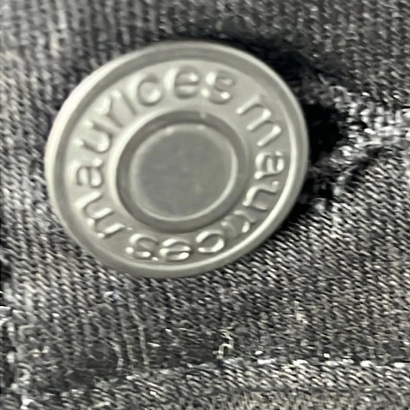 Maurices Black Denim Ankle Skinny Jeans Size 14W - Picture 3 of 8